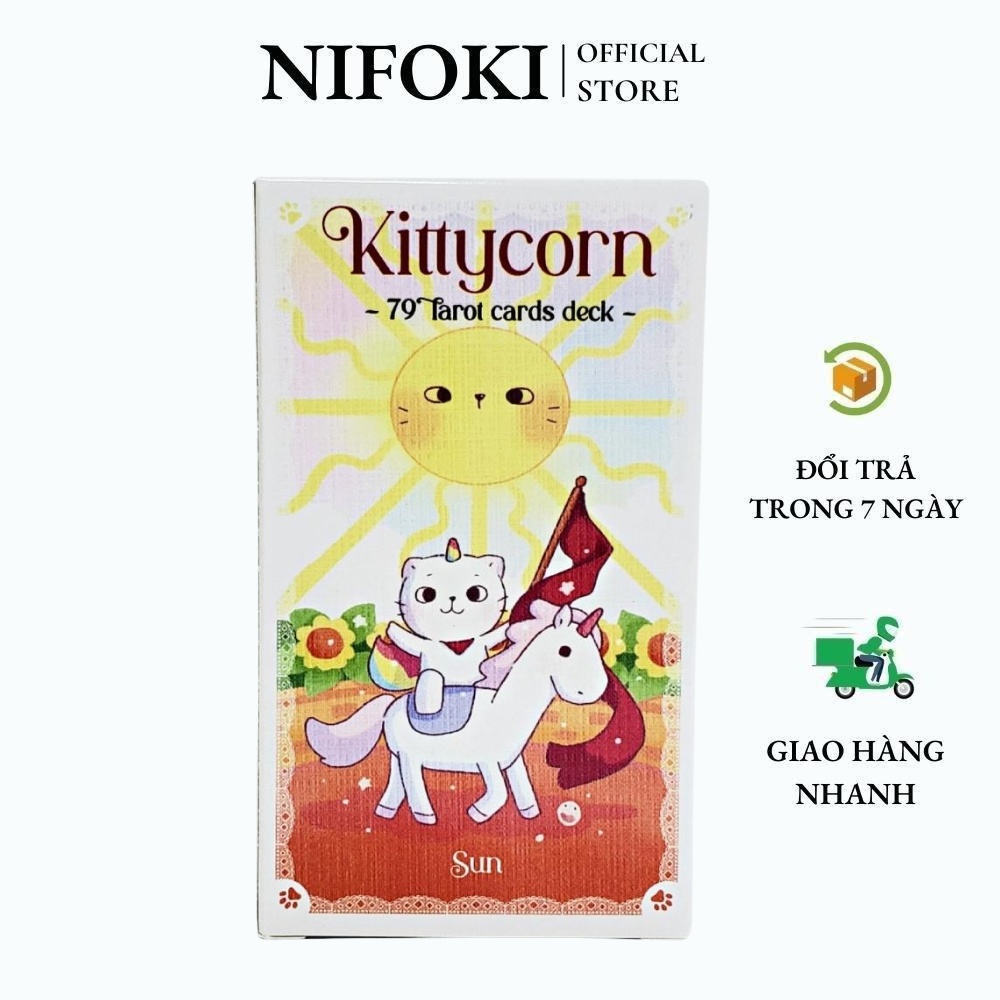 (Size Gốc ) Bộ Bài Kittycorn Tarot Cards Deck Nifoki A5