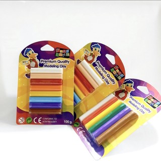 Đất Nặn Vỉ Thái Lan 8 màu.