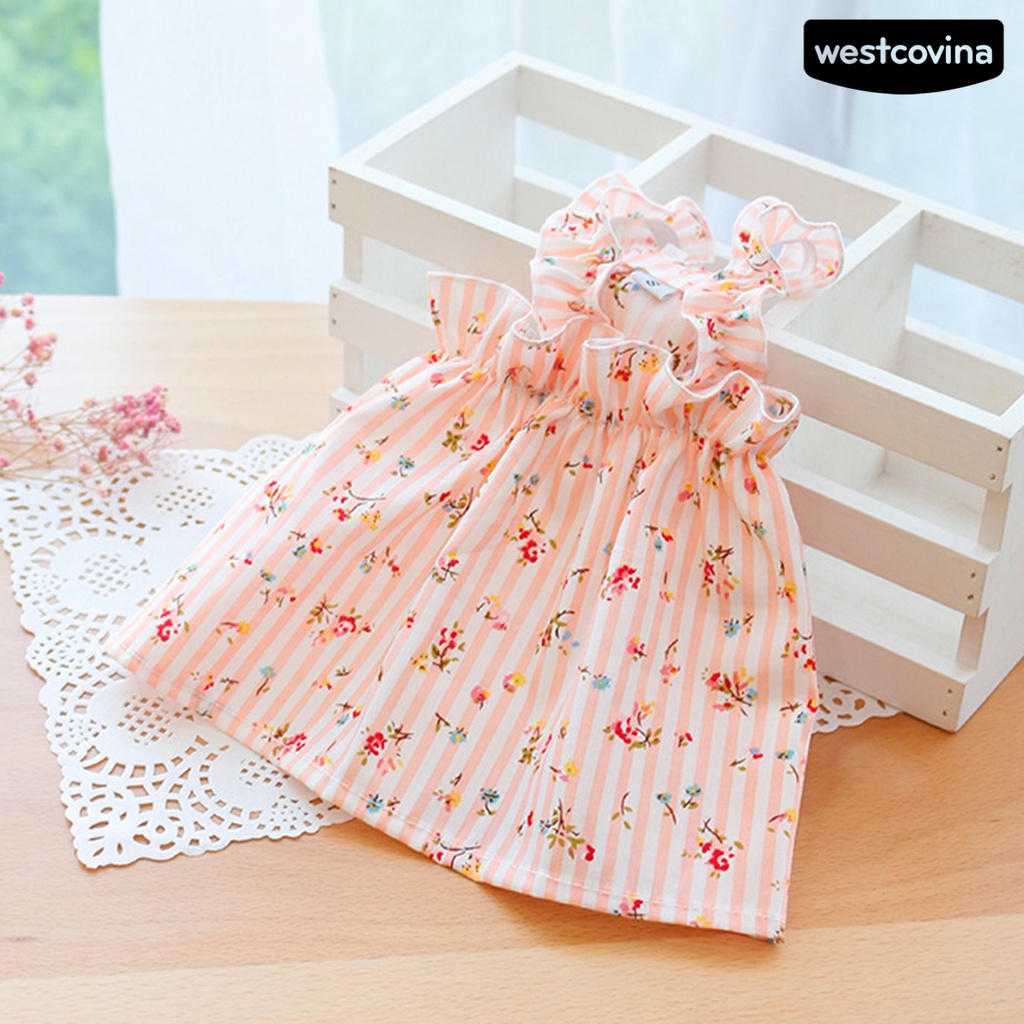 [Hot]♝Đầm Hoa Hai Dây Chống Nắng Thời Trang Dành Cho Cún Cưng