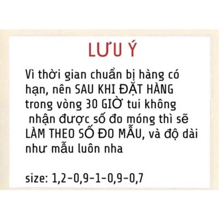 Nail box - Thiết kế móng up hình thật 100%(M125)