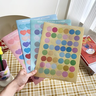 Sticker Tem Seal Miếng Tròn Dán Trang Trí Sổ Giấy Quà Tặng Học Sinh