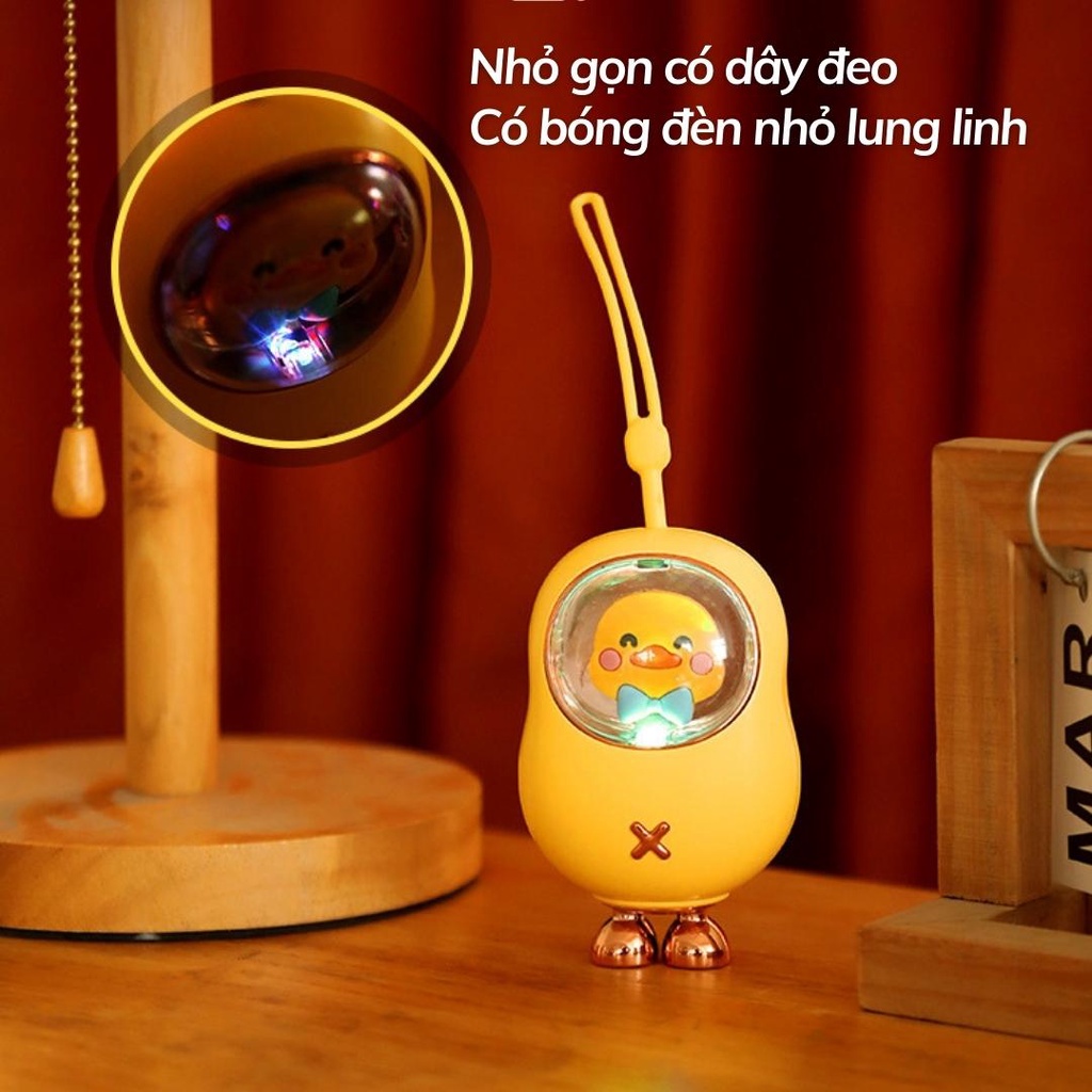 Máy sưởi mini cầm tay, máy sưởi tay mini chân sạc Type-C hình vịt vàng dễ thương nhỏ gọn sưởi ấm bàn tay
