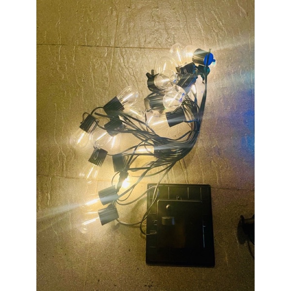 Đèn Led trang trí năng lượng mặt trời 7 màu 10 mét 20 bóng