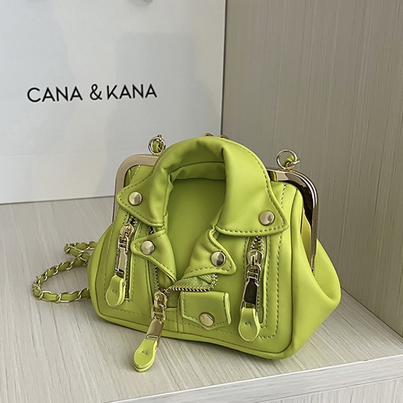 Túi Đeo Vai Hình Vuông Cỡ Nhỏ Phối Dây Đeo Sợi Xích Thời Trang Cho Nữ