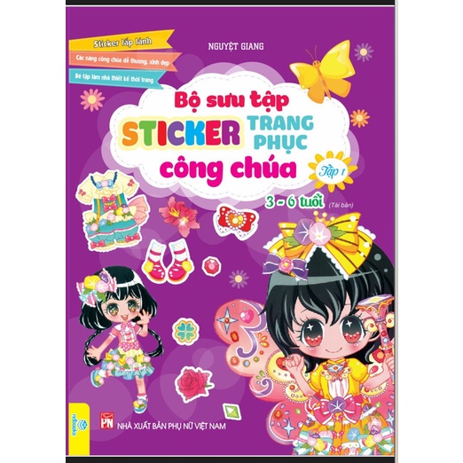 Sách - Bộ sưu tập Sticker Trang Phục Công Chúa ( 3 - 6 tuổi ) - Tập 1 - Ndbooks
