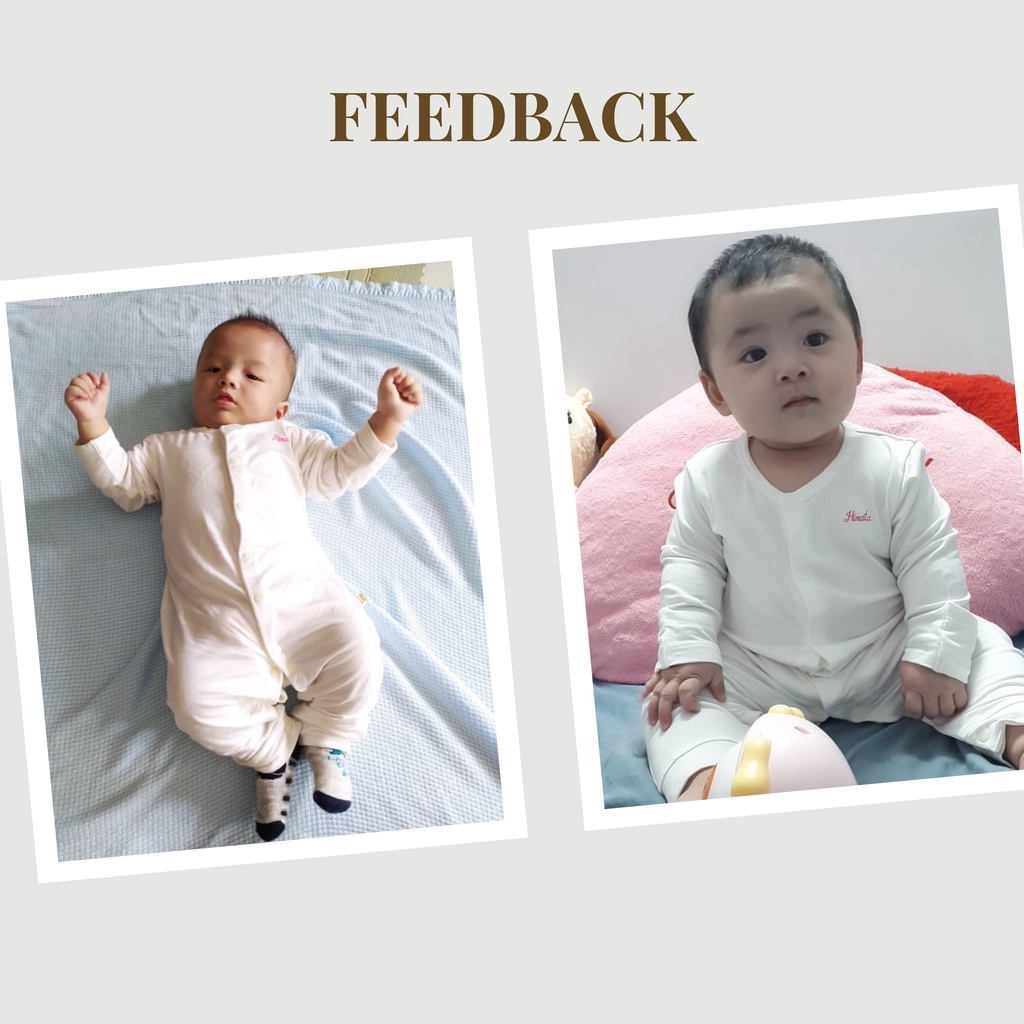 [02 bộ] Cozy Sleepsuit dài tay Hinata BF02,cho bé từ 0-12 tháng