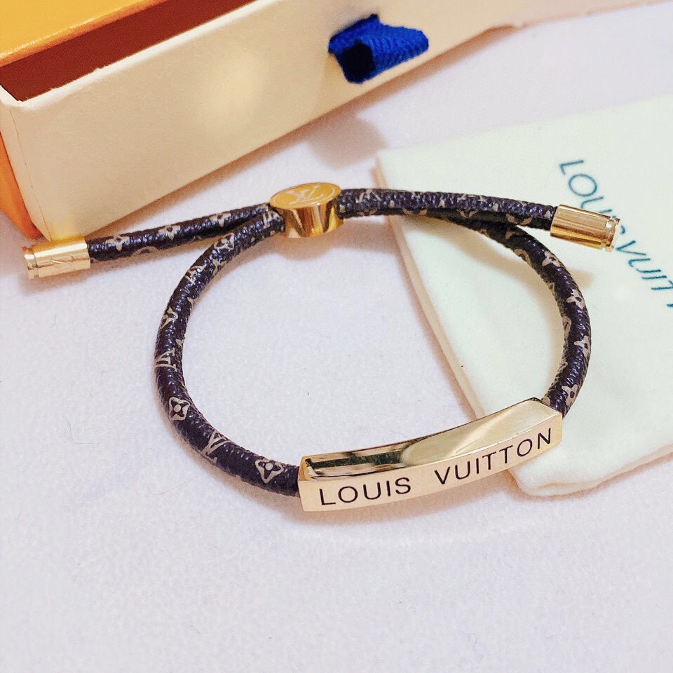 Vòng Tay Louis Vuitton LV Phong Cách Cổ Điển Thời Trang Cho Cặp Đôi