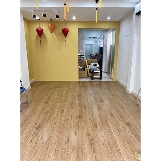 Combo 7 tám sàn nhựa vân gỗ màu gỗ vàng