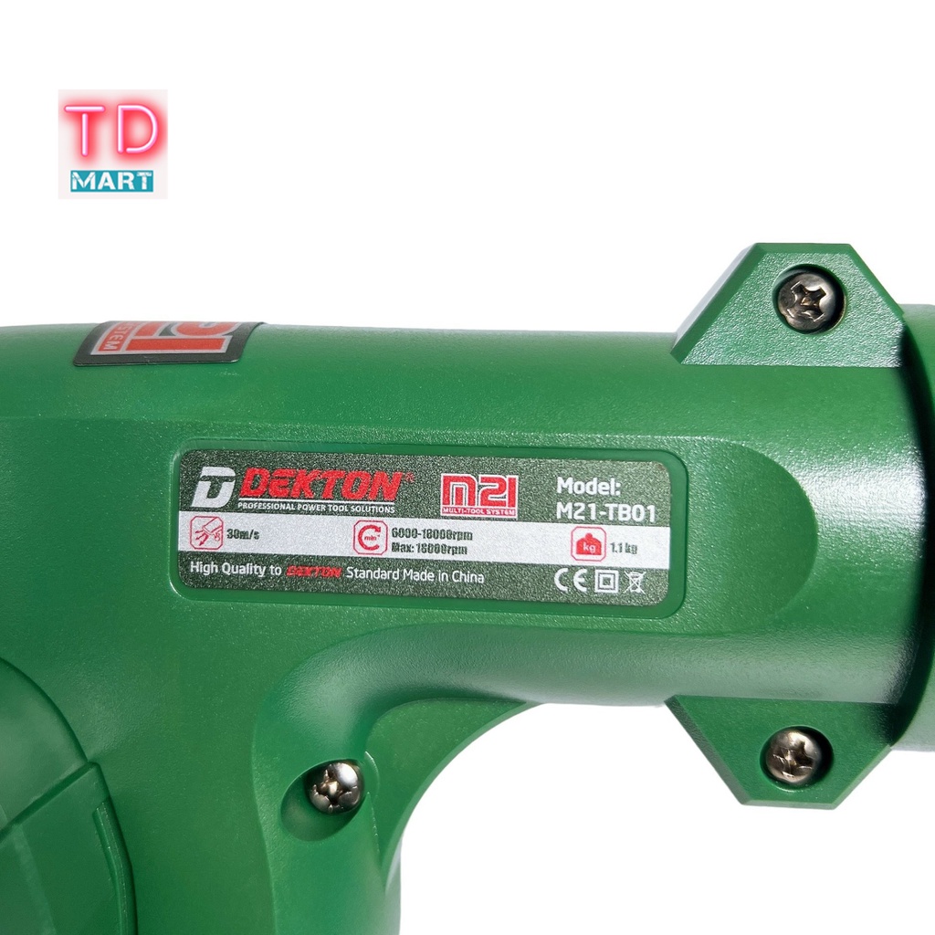 MÁY HÚT THỔI BỤI PIN SỬ DỤNG CHÂN PIN PHỔ THÔNG DEKTON M21-TB01