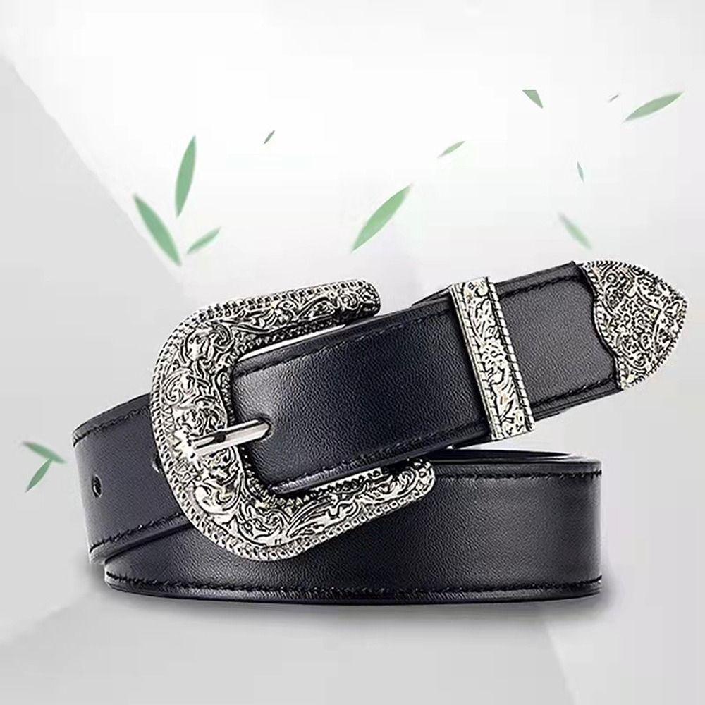 Thắt Lưng Khóa Kim Loại Mỏng Phong Cách Cổ Điển Cho Nữ