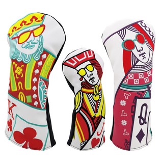 Kings and queens Bọc Bảo Vệ Đầu Gậy Đánh Golf Bằng Gỗ Chất Lượng Cao
