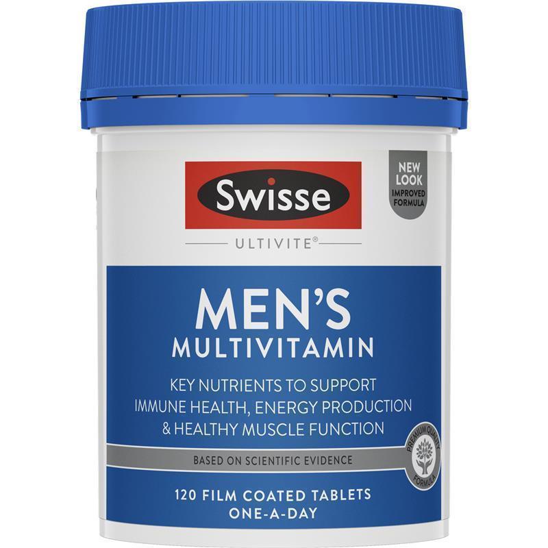 Vitamin Tổng Hợp Dành Cho Nam Giới Swisse Mens Multivitamin Hộp 60 Viên/ Hộp 120 Viên