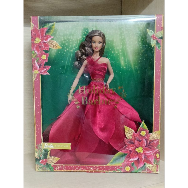 Búp bê barbie Holiday 2022 tóc nâu