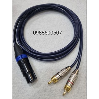 Dây canon đực ,Cái ra 2 đầu av, kết nối từ vang qua sub...Chiều dài 1m,2m,3m,5m.
