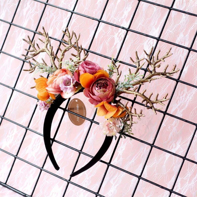 Băng Đô Cài Tóc Hình Sừng Tuần Lộc Giáng Sinh Năm Mới Cho Người Lớn