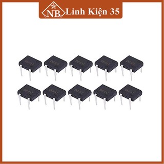 Diode cầu 1A DB107 chân cắm, chân dán