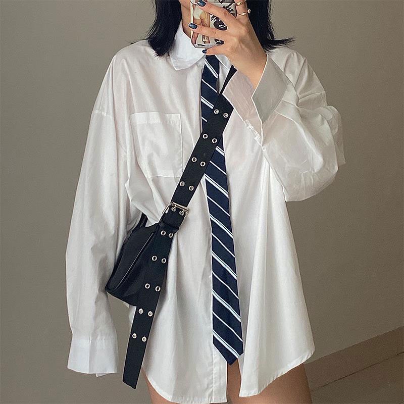 Mischa Túi Đeo Chéo Vai Hình Vuông Cỡ Lớn Hai Hàng Nút Bằng nylon Màu Trơn Thiết Kế Thời Trang Mới Dành Cho Học Sinh