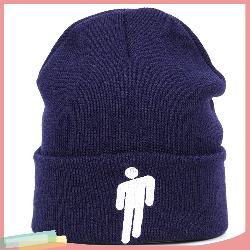 Mũ trùm đầu đan len thêu họa tiết độc đáo thời trang cá tính