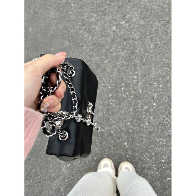 Túi Nữ Đẹp Túi Nhỏ Nữ Mùa Hè 2024 Thời Trang Một Vai Túi Đeo Vai Cao Cấp Hình Thoi Dây Xích Túi