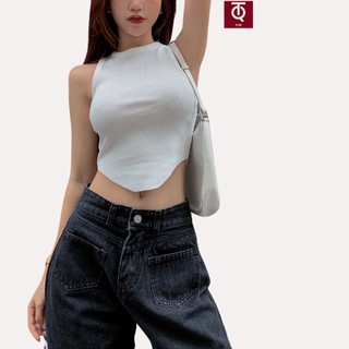 Áo ba lỗ croptop nữ ôm body tiqi jeans a-191