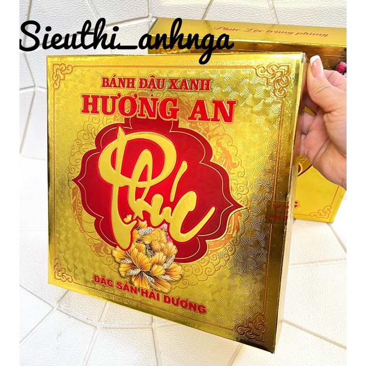 Bánh Đậu Xanh Bảo An/Hương An Hộp Tết 470g