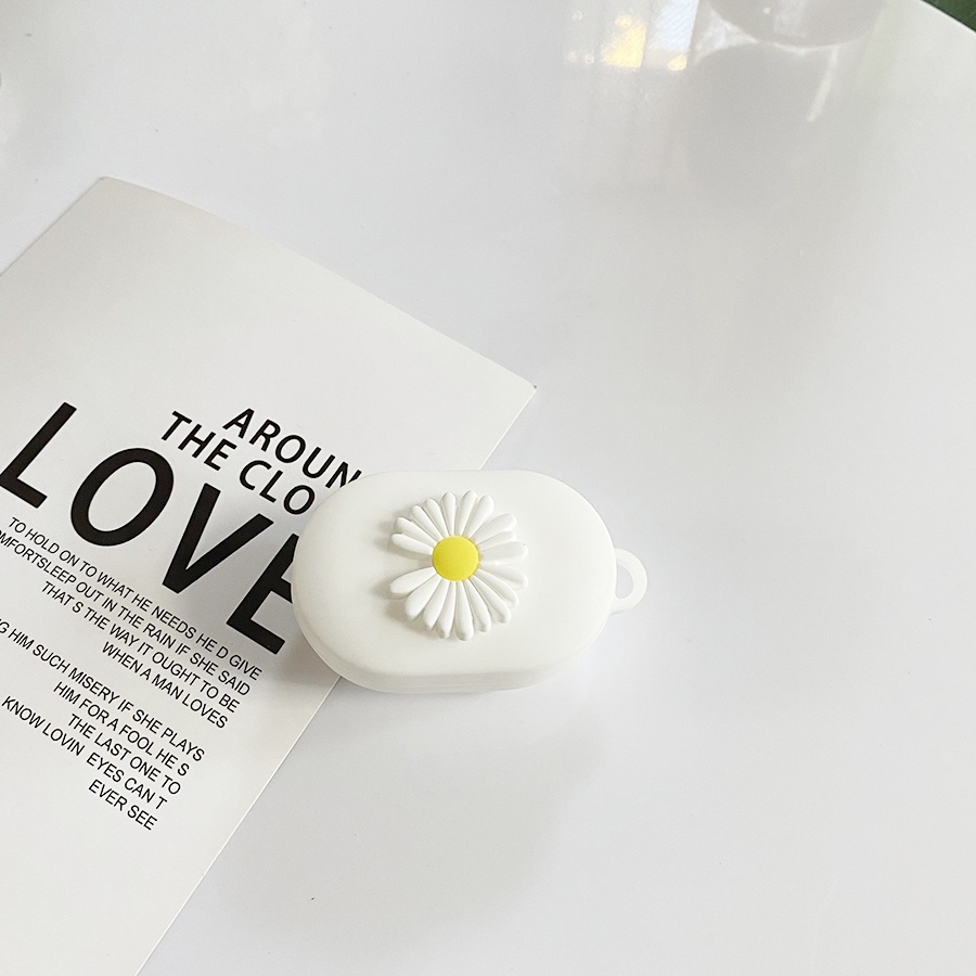 Vỏ Silicon Hình Hoa Cúc Bảo Vệ Hộp Sạc Tai Nghe Sony WF-C500 Sony C500