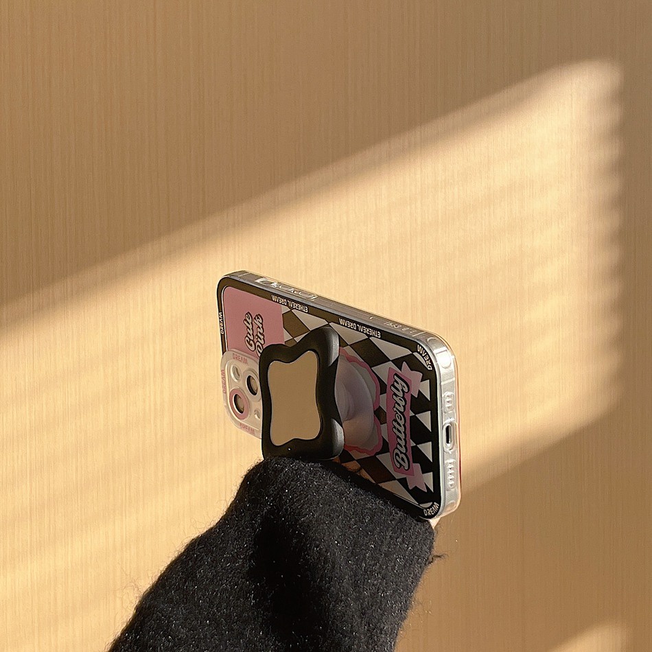 Ốp Điện Thoại TPU Silicon Màu Tím Hình Đôi Mắt Thiên Thần Kèm Giá Đỡ Cho Samsung Galaxy Note 20 Ultra S23 S22 S21 S20 Plus S21 S20 FE