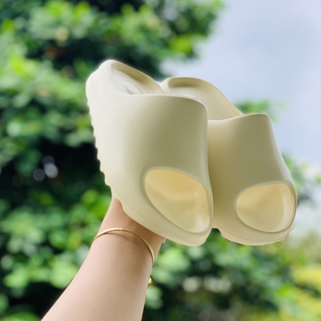 [Freeship + hộp + loại 1] Dép quai ngang nam nữ bánh mì Slide đủ màu, chất xin-màu bơ