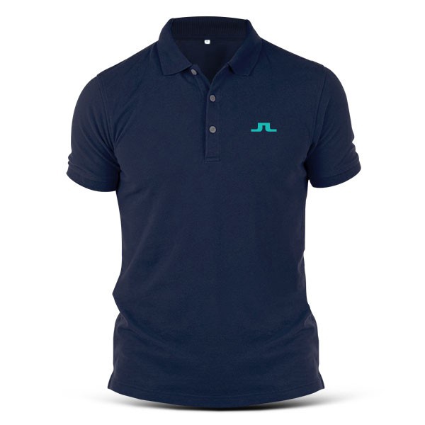 Áo polo Cotton Thêu Họa Tiết JL Golf J.Lindeberg Thời Trang Thường Ngày