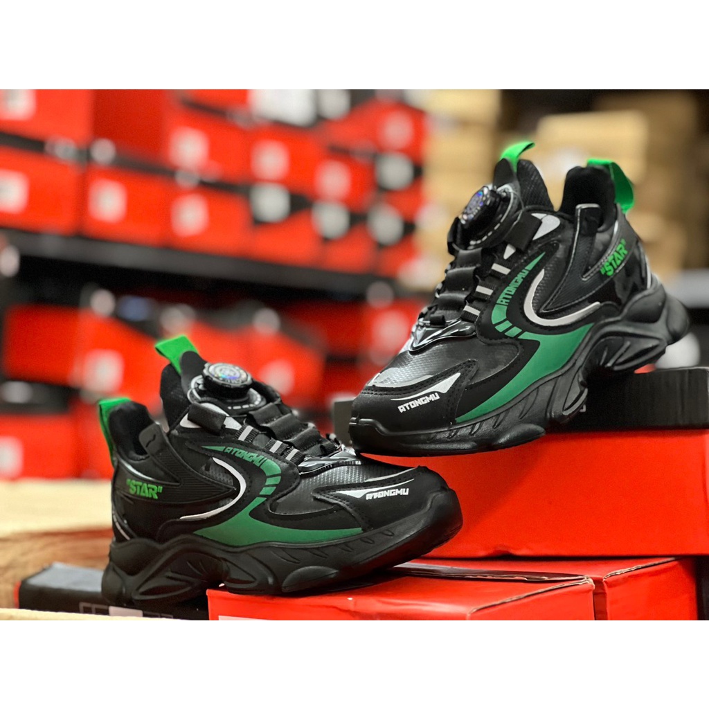 Giày thể thao trẻ em khóa EVA mềm êm chống trượt cho bé trai bé gái học sinh từ 3 tuổi đến 15 tuổi (707)