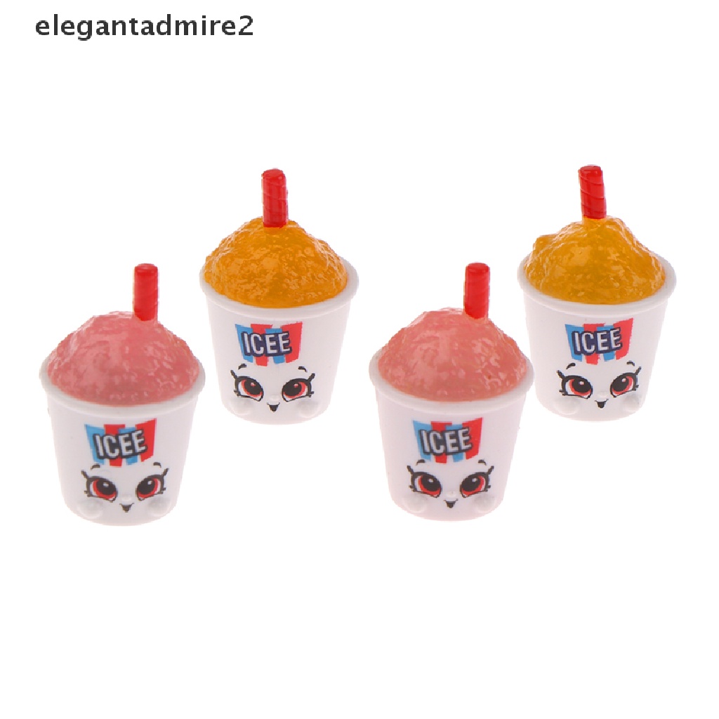 [Gant] Set 2 Ly Uống Nước Đáng Yêu Có Ống Hút Trang Trí Nhà Búp Bê