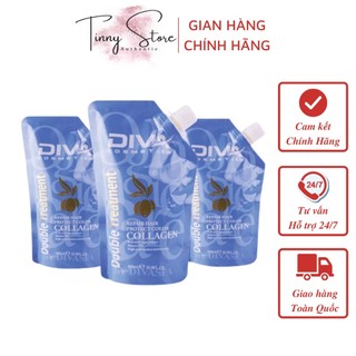 Kem ủ tóc collagen diva 500ml - hấp tóc phục hồi hư tổn tinny store