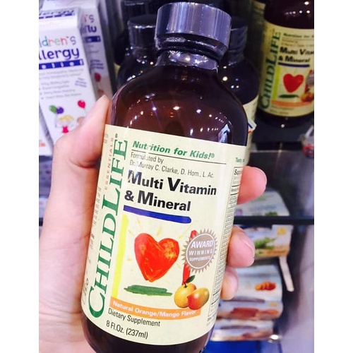 Mua Vitamin tổng hợp dạng lỏng ChildLife Multivitamin & Mineral Cho Trẻ