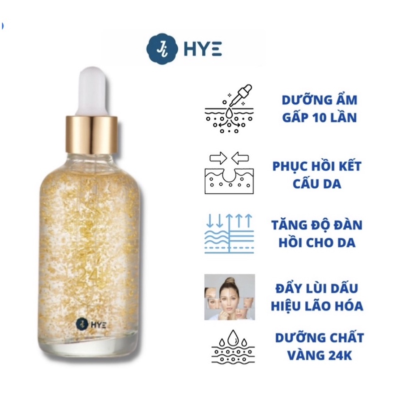Serum đậm đặc 24K siêu trẻ hóa da JI HYE 50ml trắng đều màu da