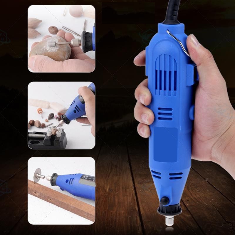 Máy mài khoan cắt đa năng, máy lũa cây, điêu khắc XH211 công suất 360w, mũi 3 ly, bộ phụ kiện đầy đủ