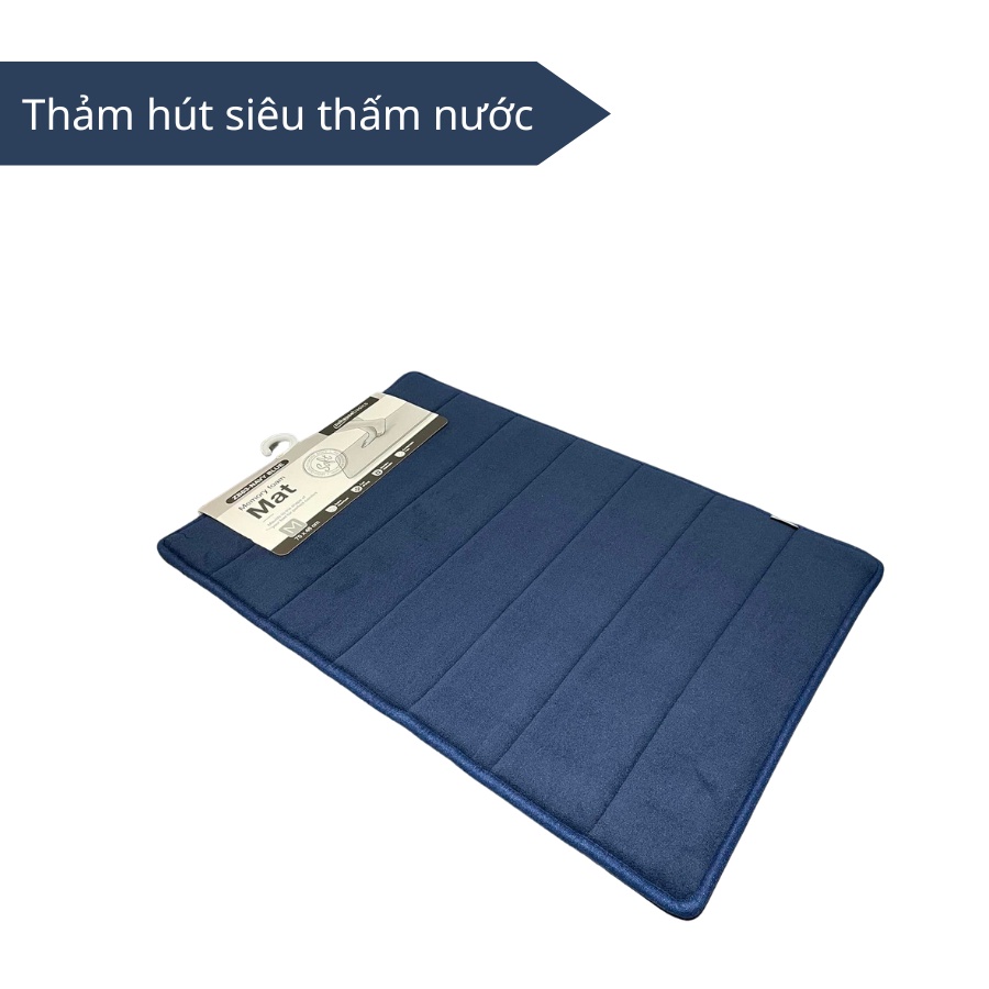 Thảm lau chân Zuhause ZB83, thảm chùi chân siêu thấm hút nước cho phòng tắm