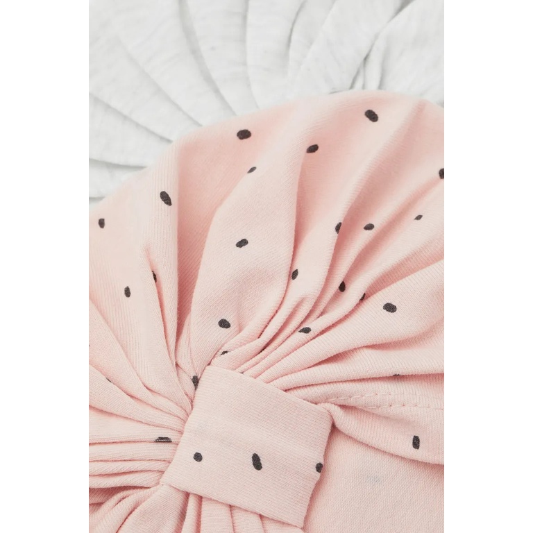 Set 2 mũ turban hoa hồng HM H&M _hàng chính hãng authentic