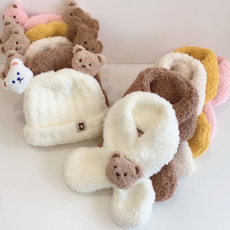 SET MŨ + KHĂN CỰC ẤM CHO BÉ YÊU