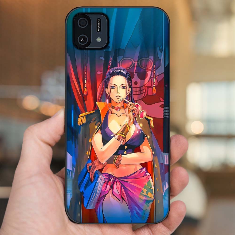 Ốp lưng Oppo A16K viền đen in hình Nico Robin One Piece Đảo Hải Tặc