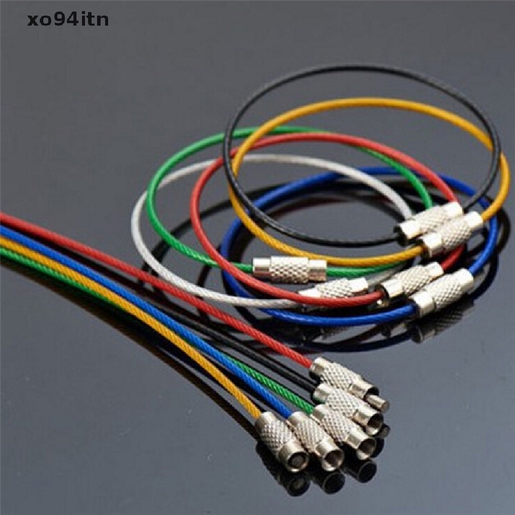 Set 5 Dây Móc Khóa Bằng Thép Không Gỉ Thời Trang