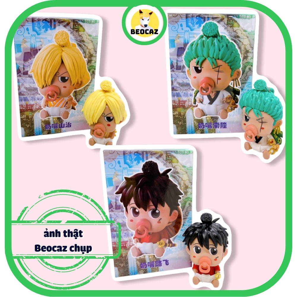 Mô Hình One Piece Đảo Hải Tặc Monkey D Luffy trang trí dễ thương Sanji Zoro chibi cute quà tặng sẵn Tiệm Đồ Chơi Beocaz