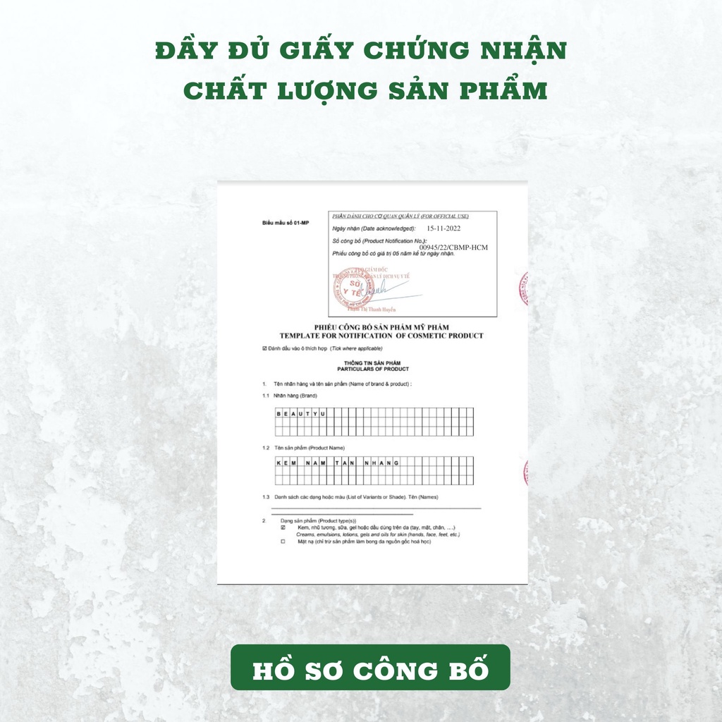 Kem Nám Tàn Nhang Dưỡng Ẩm Trắng Da Ngừa Lão Hóa BeautyU 50g