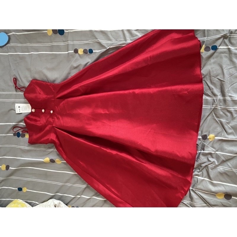 Váy Lép đỏ tiệc tùng Size M