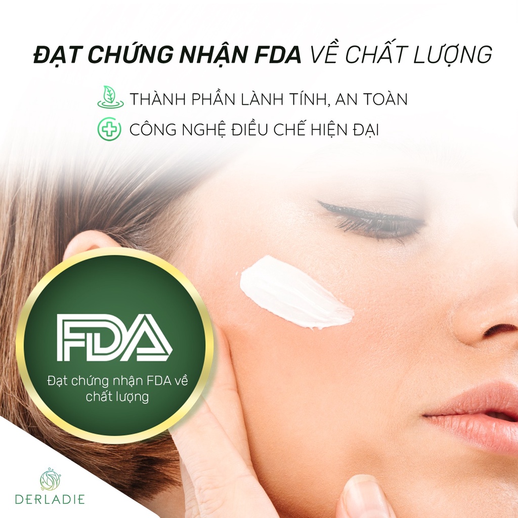 Sample Kem Dưỡng Giảm Mụn, Kiềm Dầu 12 Giờ Derladie Herbal Extract Care Cream 2ml