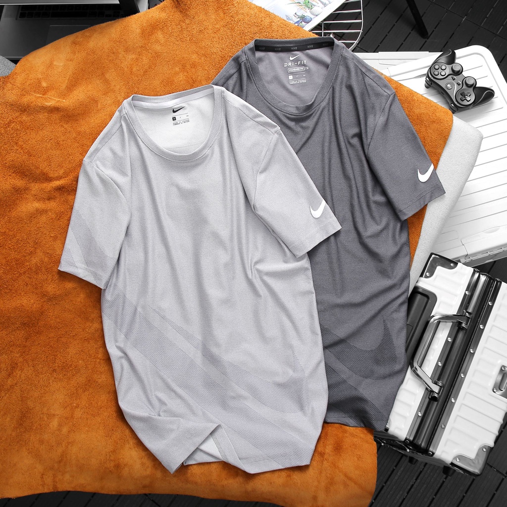 NIKE - Áo thun thể thao nam Nike Dri-FIT Men's Basic Logo T-shirt - 2 màu