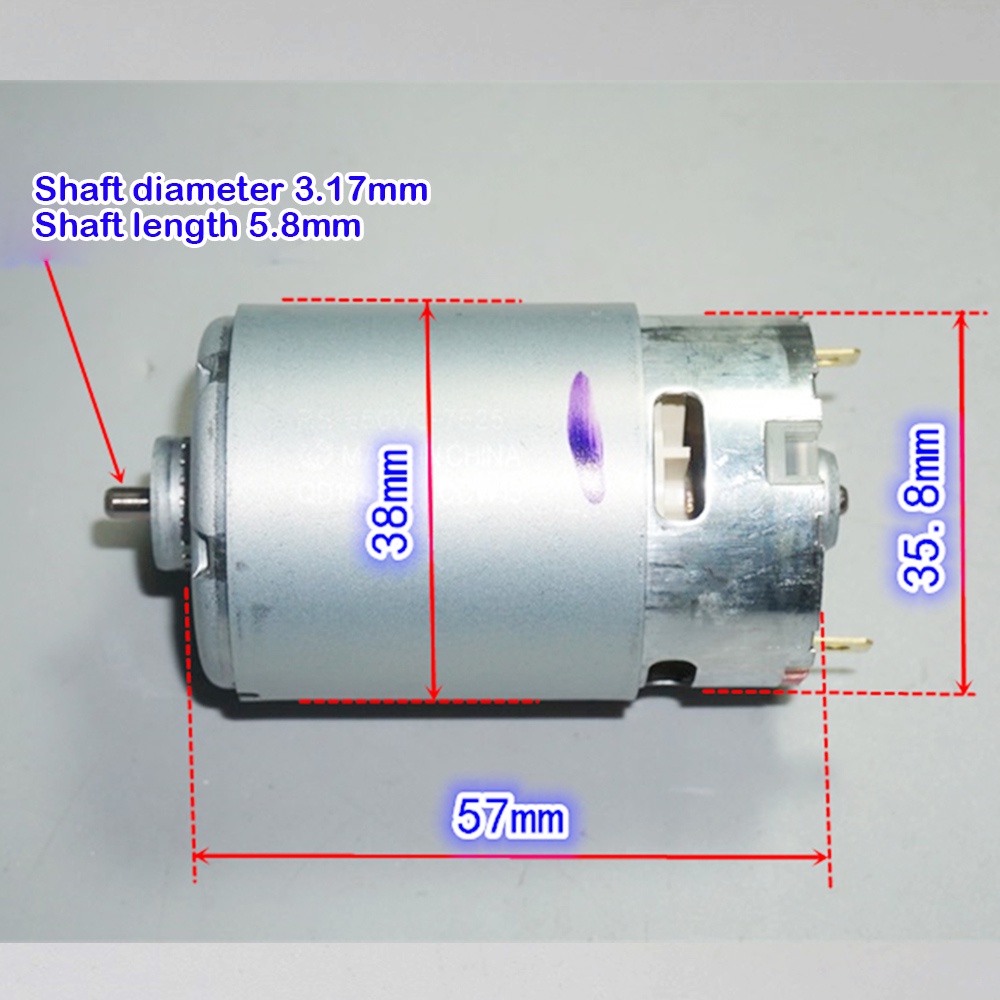 Động Cơ Điện Mabuchi RS-550VC-7525 DC 5V 12V 14V 7200RPM-21000RPM 550 Tốc Độ Cao Cho Mô Hình