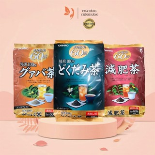 Trà ô long giảm mỡ bụng genpi nhật bản trà diếp cá, lá ổi orihio nhật bản 60 gói