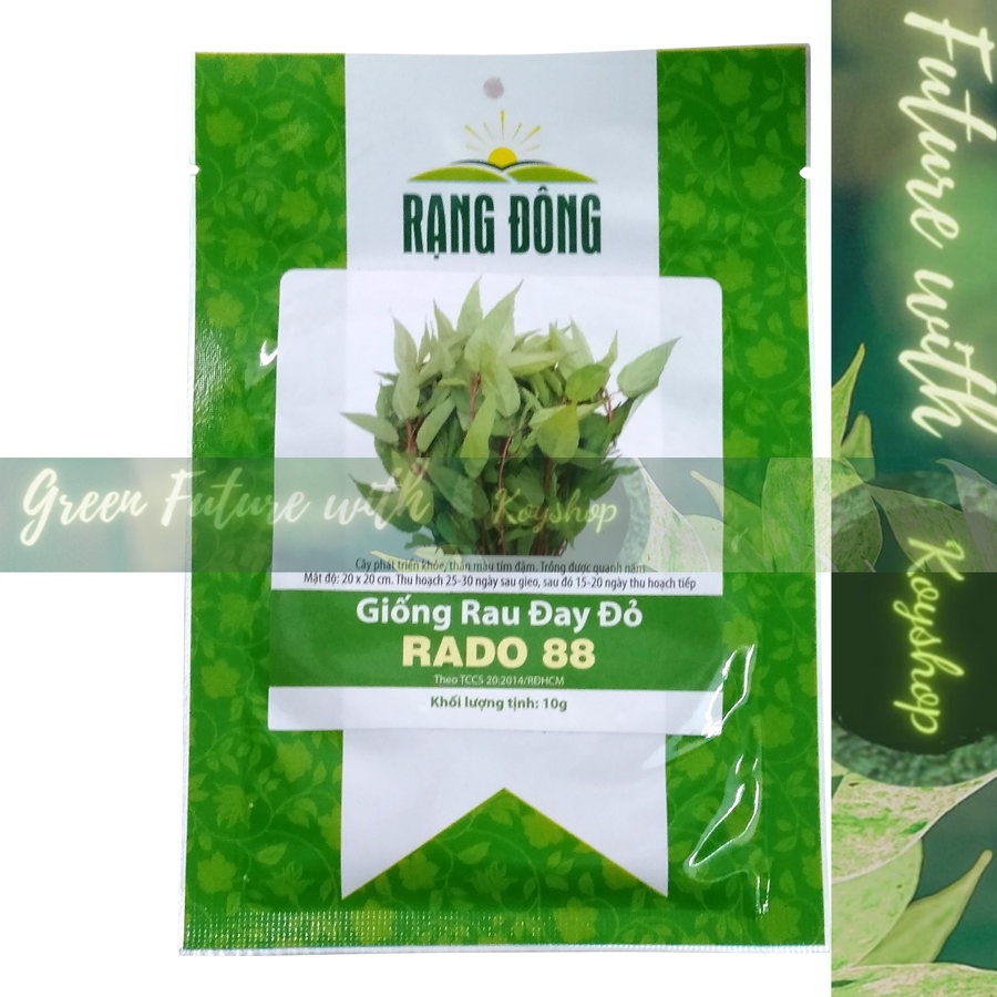 Hạt Giống Rau Đay Đỏ Rado 88 Rạng Đông (20g) -- Rado Seeds X 2 gói - Giá sỉ tốt hơn !