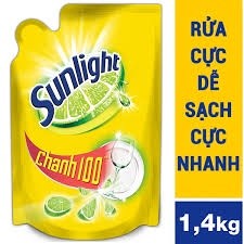 Nước rửa chén Sunlight Chanh túi 1.4kg