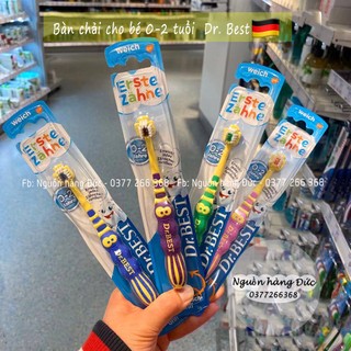 Bàn chải đánh răng cho bé CHUẨN Đức Dr best Signal 0-2 tuổi, cho trẻ em - Nguồn hàng Đức